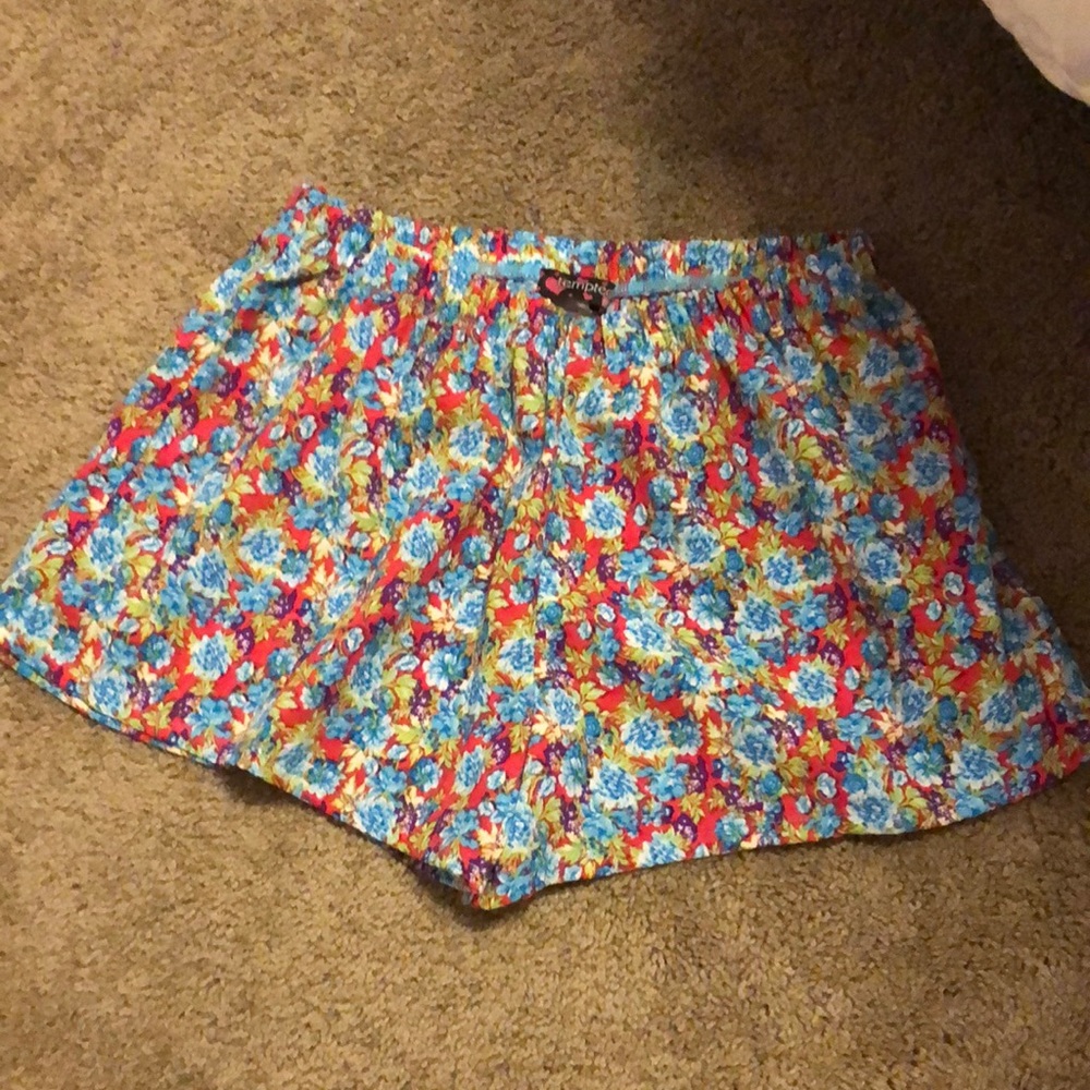 floral flowing shorts